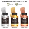 image:imageNicpro Metallic Sahara Gold Acrylic Paint 4oz120ml Large Gold Leaf Paint Non Toxic Non Fading Gold Paints for Metal Wood Craft Clay Canvas Furniture Handcrafts Art SuppliesGold  Silver  Copper