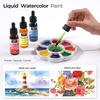 image:imageNicpro 12 Colors Liquid Watercolor Paint Set 30ml 1oz Ink Dropper Bottles  Liquid Watercolor Paint NonToxic Water Colors Painting Supplies for Calligraphy Illustration Journaling amp Crafts