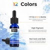 image:imageNicpro 12 Colors Liquid Watercolor Paint Set 30ml 1oz Ink Dropper Bottles  Liquid Watercolor Paint NonToxic Water Colors Painting Supplies for Calligraphy Illustration Journaling amp Crafts