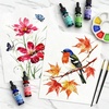 image:imageNicpro 12 Colors Liquid Watercolor Paint Set 30ml 1oz Ink Dropper Bottles  Liquid Watercolor Paint NonToxic Water Colors Painting Supplies for Calligraphy Illustration Journaling amp Crafts