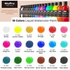 image:imageNicpro 6 Colors Liquid Watercolor Paint Set 2 oz Concentrated Water Color Paints for Kids amp Adults NonToxic Classroom Art Supplies for School Home Crafts Slime Glue Clay Party Activities18 Colors