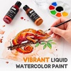 image:imageNicpro 6 Colors Liquid Watercolor Paint Set 2 oz Concentrated Water Color Paints for Kids amp Adults NonToxic Classroom Art Supplies for School Home Crafts Slime Glue Clay Party Activities6 Colors