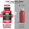 image:imageNicpro Metallic Violet Acrylic Paint 845oz250ml Purple Craft Paint  Large Non Toxic Non Fading Art Paint for Wood Metal Clay Fabric Canvas Ceramic Furniture HandcraftsMetallic Red