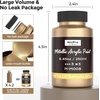 image:imageNicpro Metallic Violet Acrylic Paint 845oz250ml Purple Craft Paint  Large Non Toxic Non Fading Art Paint for Wood Metal Clay Fabric Canvas Ceramic Furniture HandcraftsSahara Gold