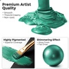 image:imageNicpro Metallic Violet Acrylic Paint 845oz250ml Purple Craft Paint  Large Non Toxic Non Fading Art Paint for Wood Metal Clay Fabric Canvas Ceramic Furniture HandcraftsMetallic Emerald Green
