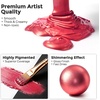 image:imageNicpro Metallic Violet Acrylic Paint 845oz250ml Purple Craft Paint  Large Non Toxic Non Fading Art Paint for Wood Metal Clay Fabric Canvas Ceramic Furniture HandcraftsMetallic Red