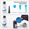 image:imageNicpro 6 x 4 fl oz Airbrush Cleaner and 2 x 4 fl oz Thinner Kit  with Glass Cleaning Pot Easily Works with WaterBased Acrylic Paints for Airbrushes amp Art Tools