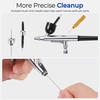 image:imageNicpro Airbrush Cleaning Kit 4 x 4 fl oz  120 ml Airbrush Cleaner  with Glass Cleaning Pot Easily Cleans WaterBased amp Acrylic Paints for Airbrushes and Artistic Tools4 Fl Oz Pack of 8