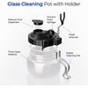 image:imageNicpro Airbrush Cleaning Kit 4 x 4 fl oz  120 ml Airbrush Cleaner  with Glass Cleaning Pot Easily Cleans WaterBased amp Acrylic Paints for Airbrushes and Artistic Tools4 Fl Oz Pack of 8