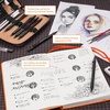 image:imageNicpro 33PCS Black Metal Mechanical Pencil Set in Leather Case Art Drafting Pencil 03 05 07 09 mm 2mm Lead Holders for Sketching Drawing with 18 Tube 6B 4B 2B HB 2H 4H Colors Lead RefillsBlack