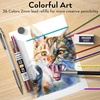 image:imageNicpro 38PCS Art Mechanical Pencils Set in Leather Case 3 PCS Metal Drafting Pencil 05 07 09 mm amp 5 PCS 2mm Lead Holder 6B 4B 2B HB 2H 4H Colors For Sketching Drawing With 20 Tube Lead Refills17PCS