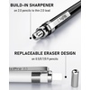 image:imageNicpro 38PCS Art Mechanical Pencils Set in Leather Case 3 PCS Metal Drafting Pencil 05 07 09 mm amp 5 PCS 2mm Lead Holder 6B 4B 2B HB 2H 4H Colors For Sketching Drawing With 20 Tube Lead Refills38PCS