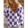 imageSHEWIN Jackets For Women Causal Sherpa Fall Jacket Loose Button Down Plaid Winter CoatsWisteria Run Big  Order One Size Down