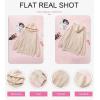 imageSHEWIN Womens Casual Hoodies Long Sleeve Solid Lightweight Pullover Tops Loose Sweatshirt with Pocket1 Apricot
