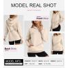 imageSHEWIN Womens Casual Hoodies Long Sleeve Solid Lightweight Pullover Tops Loose Sweatshirt with Pocket1 Apricot