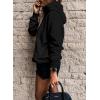 imageSHEWIN Womens Casual Hoodies Long Sleeve Solid Lightweight Pullover Tops Loose Sweatshirt with Pocket1 Black
