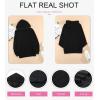 imageSHEWIN Womens Casual Hoodies Long Sleeve Solid Lightweight Pullover Tops Loose Sweatshirt with Pocket1 Black