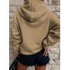 imageSHEWIN Womens Casual Hoodies Long Sleeve Solid Lightweight Pullover Tops Loose Sweatshirt with Pocket1 Khaki