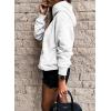 imageSHEWIN Womens Casual Hoodies Long Sleeve Solid Lightweight Pullover Tops Loose Sweatshirt with Pocket1 White