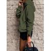 imageSHEWIN Womens Casual Hoodies Long Sleeve Solid Lightweight Pullover Tops Loose Sweatshirt with Pocket2 Army Green