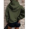 imageSHEWIN Womens Casual Hoodies Long Sleeve Solid Lightweight Pullover Tops Loose Sweatshirt with Pocket2 Army Green