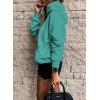 imageSHEWIN Womens Casual Hoodies Long Sleeve Solid Lightweight Pullover Tops Loose Sweatshirt with Pocket2 Bluegreen