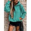 imageSHEWIN Womens Casual Hoodies Long Sleeve Solid Lightweight Pullover Tops Loose Sweatshirt with Pocket2 Bluegreen