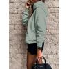 imageSHEWIN Womens Casual Hoodies Long Sleeve Solid Lightweight Pullover Tops Loose Sweatshirt with Pocket2 Green