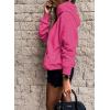imageSHEWIN Womens Casual Hoodies Long Sleeve Solid Lightweight Pullover Tops Loose Sweatshirt with Pocket2 Rose