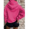 imageSHEWIN Womens Casual Hoodies Long Sleeve Solid Lightweight Pullover Tops Loose Sweatshirt with Pocket2 Rose