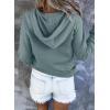 imageSHEWIN Womens Casual Hoodies Long Sleeve Solid Lightweight Pullover Tops Loose Sweatshirt with PocketD Lake Blue