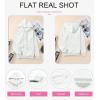 imageSHEWIN Womens Casual Hoodies Long Sleeve Solid Lightweight Pullover Tops Loose Sweatshirt with PocketD White Grey