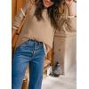 imageSHEWIN Womens Sweaters Crewneck Long Sleeve Knit Pullover Sweater Casual Fall Tops for Women 2024Pale Khaki