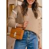 imageSHEWIN Womens Sweaters Crewneck Long Sleeve Knit Pullover Sweater Casual Fall Tops for Women 2024Pale Khaki