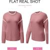 imageSHEWIN Womens Sweaters Crewneck Long Sleeve Knit Pullover Sweater Casual Fall Tops for Women 2024Rose Tan