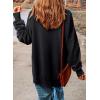 imageSHEWIN Womens Sweatshirt Casual Long Sleeve Crewneck Lightweight Pullover Tops Loose SweatshirtsB Black
