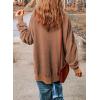 imageSHEWIN Womens Sweatshirt Casual Long Sleeve Crewneck Lightweight Pullover Tops Loose SweatshirtsB Brown