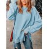 imageSHEWIN Womens Sweatshirt Casual Long Sleeve Crewneck Lightweight Pullover Tops Loose SweatshirtsB Sky Blue