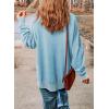imageSHEWIN Womens Sweatshirt Casual Long Sleeve Crewneck Lightweight Pullover Tops Loose SweatshirtsB Sky Blue