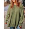 imageSHEWIN Womens Sweatshirt Casual Long Sleeve Crewneck Lightweight Pullover Tops Loose SweatshirtsC Green