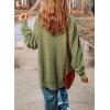 imageSHEWIN Womens Sweatshirt Casual Long Sleeve Crewneck Lightweight Pullover Tops Loose SweatshirtsC Green