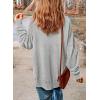 imageSHEWIN Womens Sweatshirt Casual Long Sleeve Crewneck Lightweight Pullover Tops Loose SweatshirtsD Light Grey