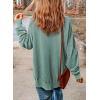 imageSHEWIN Womens Sweatshirt Casual Long Sleeve Crewneck Lightweight Pullover Tops Loose SweatshirtsD Mint Green