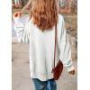 imageSHEWIN Womens Sweatshirt Casual Long Sleeve Crewneck Lightweight Pullover Tops Loose SweatshirtsD White