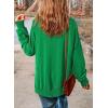 imageSHEWIN Womens Sweatshirt Casual Long Sleeve Crewneck Lightweight Pullover Tops Loose SweatshirtsE Dark Green