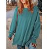 imageSHEWIN Womens Sweatshirt Casual Long Sleeve Crewneck Lightweight Pullover Tops Loose SweatshirtsE Lake Blue