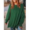 imageSHEWIN Womens Sweatshirt Casual Long Sleeve Crewneck Lightweight Pullover Tops Loose SweatshirtsE Olive Green