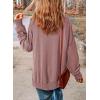 imageSHEWIN Womens Sweatshirt Casual Long Sleeve Crewneck Lightweight Pullover Tops Loose SweatshirtsE Tan