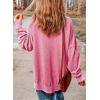 imageSHEWIN Womens Sweatshirt Casual Long Sleeve Crewneck Lightweight Pullover Tops Loose SweatshirtsF Pink Heart