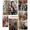 imageSHEWIN Womens Long Sleeve Plaid Shirts Flannel Lapel Button Down Shacket Jacket CoatsMulticolor